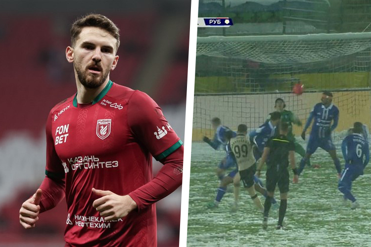 Шабанхаджай забил чудо-гол в заснеженном матче против махачкалинского «Динамо». Но всё испортил Начо