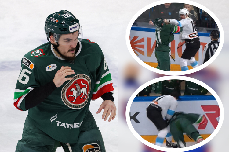 «Лютое мясо» в матче «Ак Барса» и «Динамо»: две драки за стартовые семь минут и одна потасовка