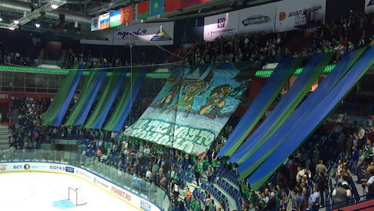 «На пути в Вальхаллу». Болельщики «Салавата Юлаева» устроили перфоманс