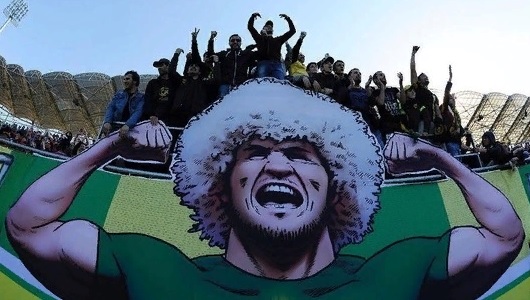 Хабиб пришёл на матч «Анжи». Трибуны всё равно были пусты