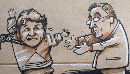 «Чуть помедленнее, кони». Карикатура дня от Камиля Бузыкаева