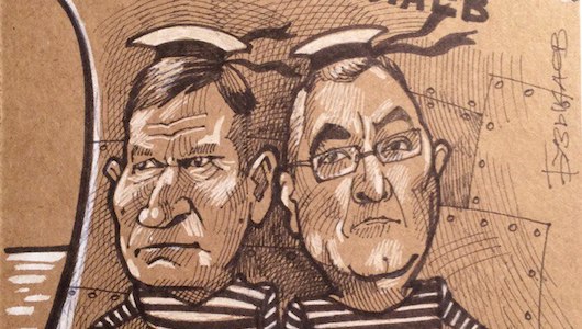 «Адмирал Юлаев». Карикатура Камиля Бузыкаева